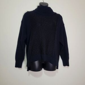 Caslon black cowl neck long sleeves sweater
